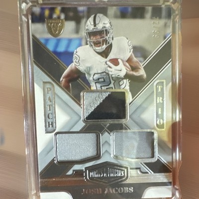 Panini 2023 Plates & Patches Patch Trio Josh Jacobs Raiders #PT-JJ /99 MEM
