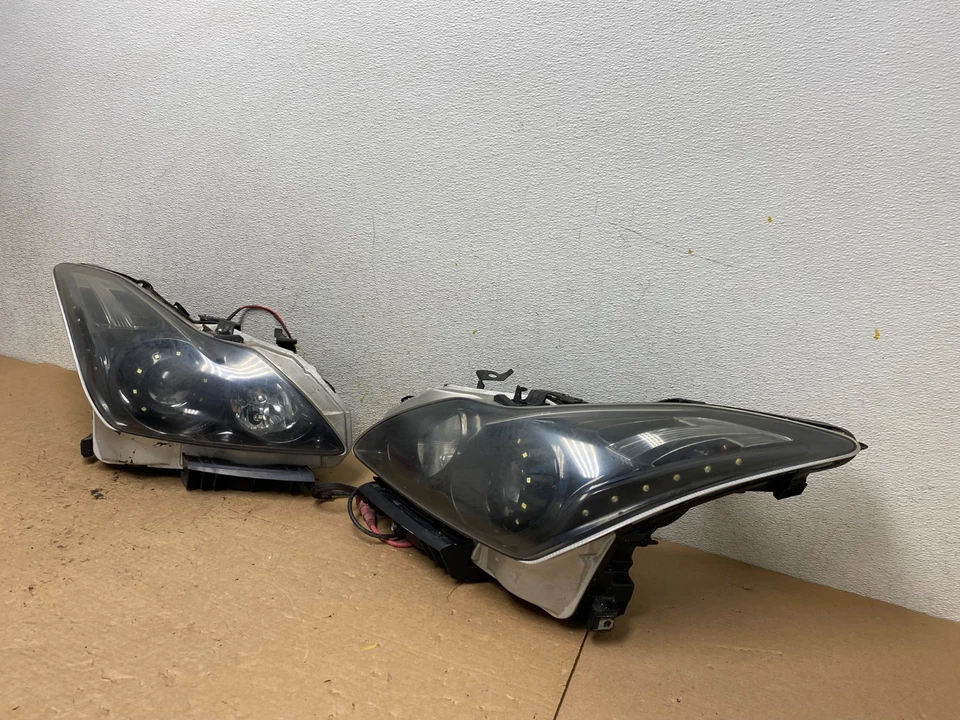 Комплект черных светодиодных фар для Infiniti G37 купе 2008–2010 годов от оригинального производителя P1254 DG - Изображение 2 из 4