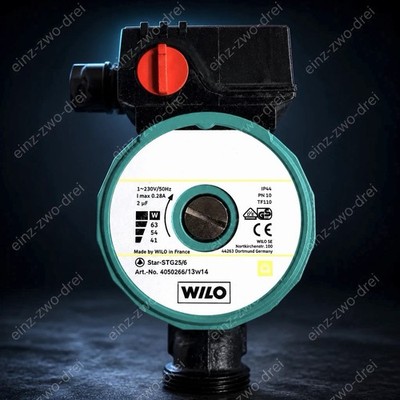 WILO STAR STG 25/6 Umwälzpumpe 180 mm   4050266   Solar Pumpe