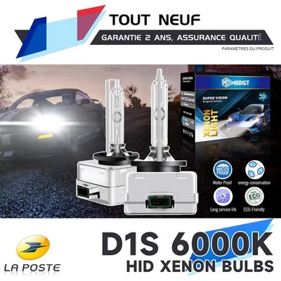 2 AMPOULE XENON HID D1S 6000K 35W 12V POUR  Tiguan 2010-2018 Phare Avant - Photo 1/4