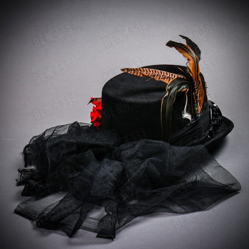 For Men & Women Steampunk Top Hat Victorian Costume Party Prom Top Hat Goggles - Picture 65 of 94