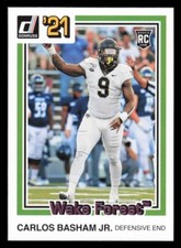 2021 Panini Chronicles Donruss Draft Picks Carlos Basham Jr. RC Football Card 21