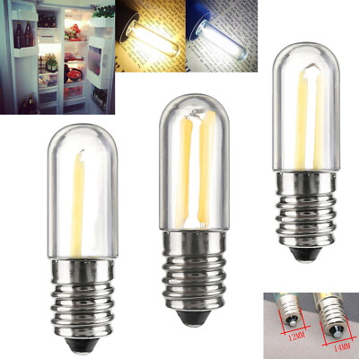 Dimmable Mini LED Fridge Light E14 AC 220 V E12 110V Filament COB Bulbs 1W 2W 4W
