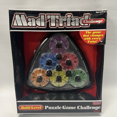 NEW! Mad Triad Challenge Puzzle Game Playroom Entertainment - Vintage RARE 2002