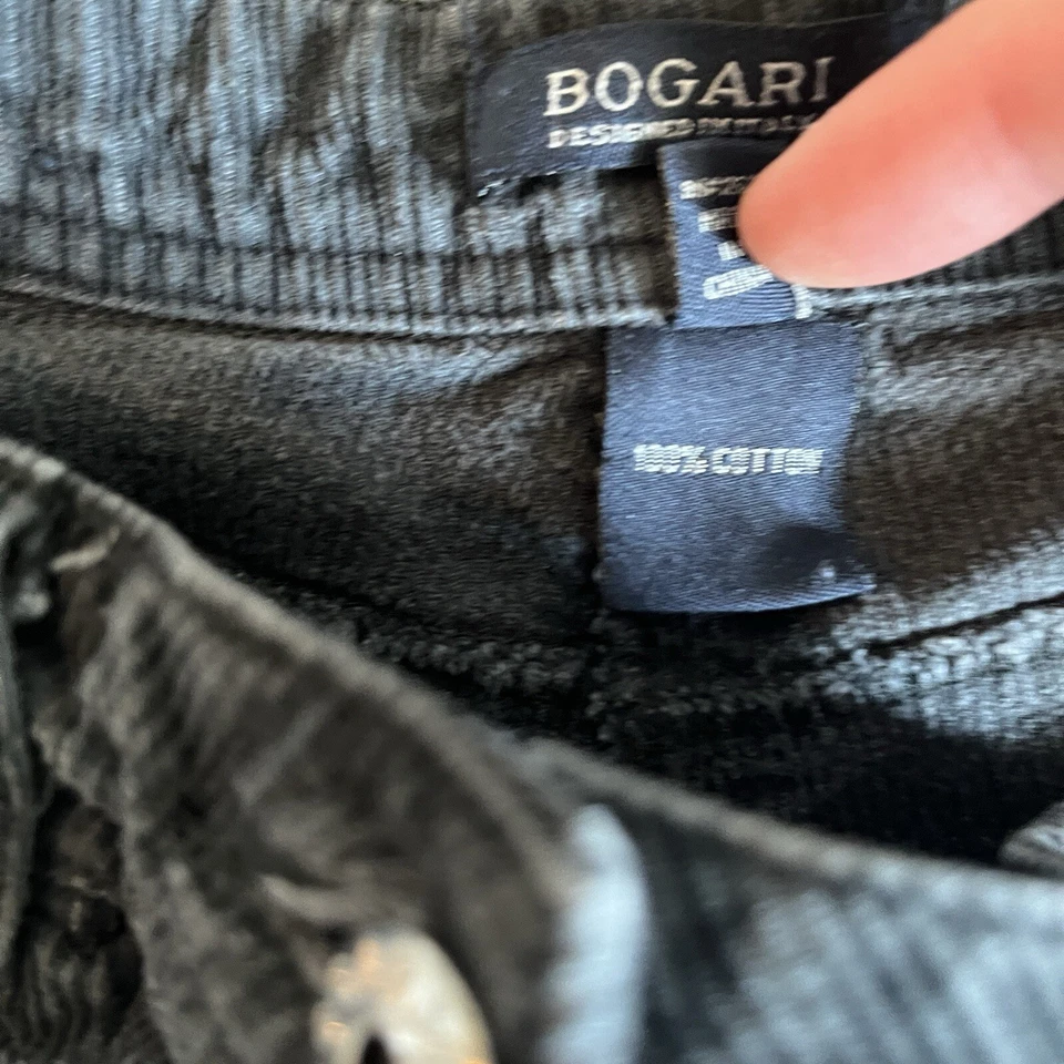 Pantalones de pana Bogari para mujer 14 gris oscuro diseñados en Italia Foto 4 de 4