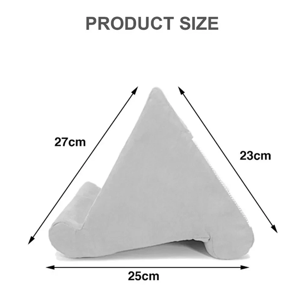 Tablet Cushion Stand Soft Pillow Holder Pad Rack Lap Rest Cushion For IPad Book - Image 2 of 4