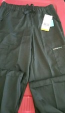 NWT Black WonderWink WonderTECH Women's Full Elastic Straight Leg Pant size S