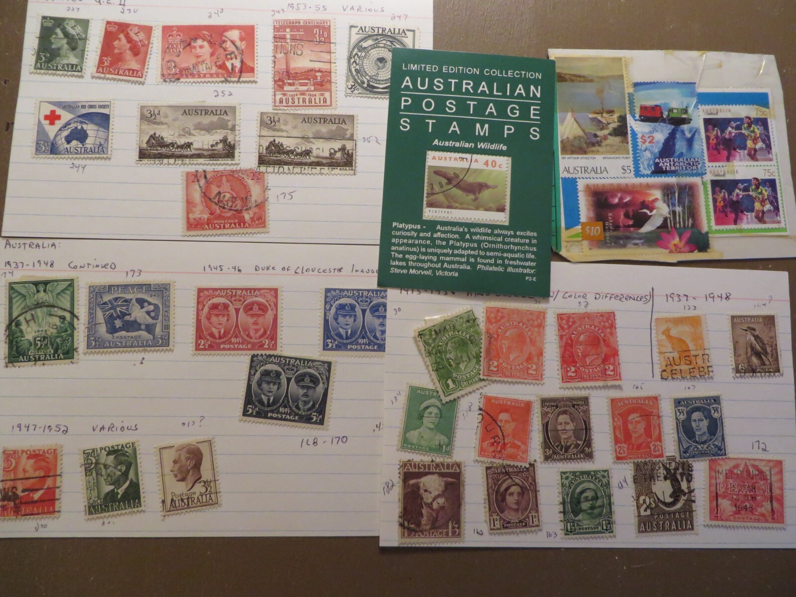 Postage Stamps Australia 1913 1990's, 38piece Stamp Collection eBay