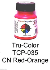 Tru-Color TCP-035 CN Canadian National Red-Orange 1 oz  Paint Bottle