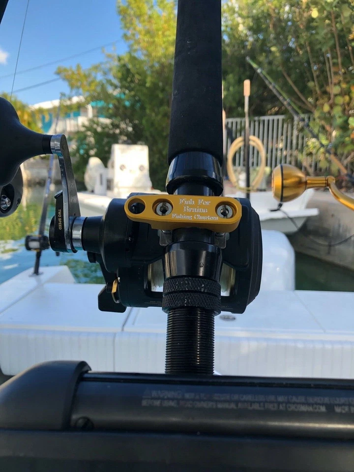 Abrazadera de carrete de aluminio Sea Halt Shimano Avet TLD Tiagra 1.5-1.63 pesca V3006 Foto 3 de 4