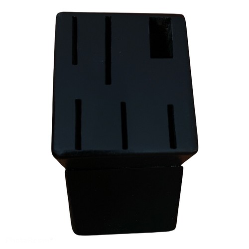 Messerblock ohne Messer Holz schwarz für 6 teilige Messerset Holzblock Universal - Bild 3 von 4