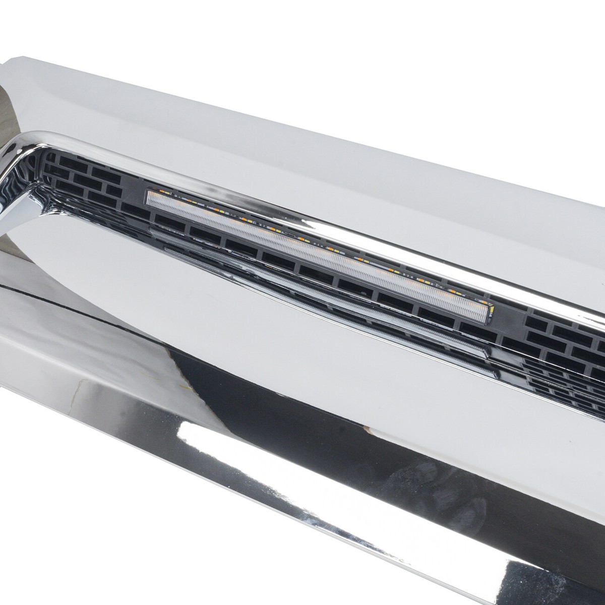 Front Upper Hood Bulge Molding With Yellow Lights For Toyota Tundra 2014-2021 - Platinum Style