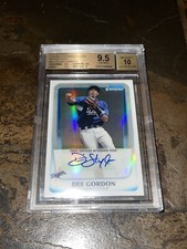 2011 Bowman Chrome Prospects Refractor /500 Dee Gordon BGS 9.5 Rookie Auto RC