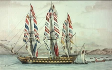 oil painting 100% handpainted on canvas " landscape with ships and boats"