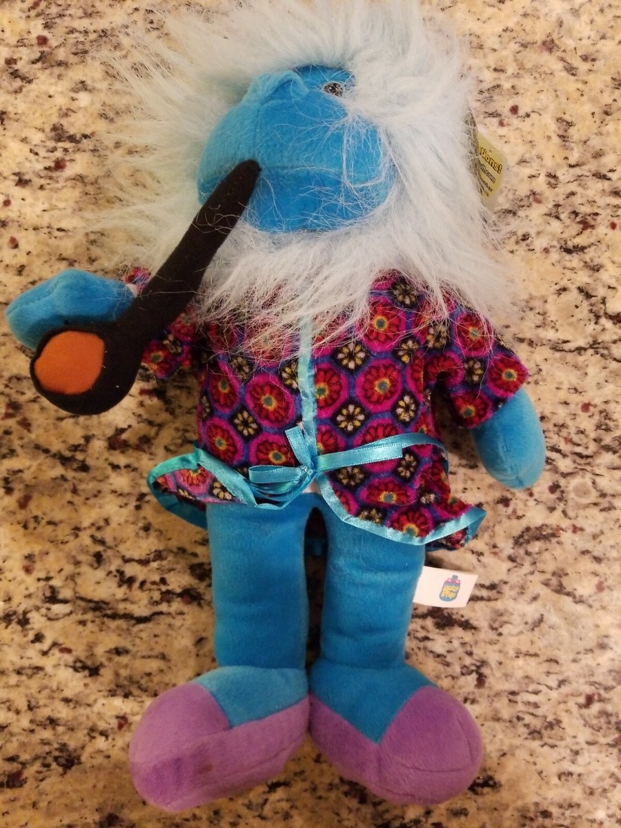 NWT Good Stuff Plush Blue Monkey In Smoking Jacket w/ Pipe Fuzzy