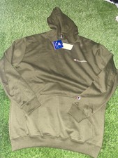CHAMPION MENS BIG AND TALL LOGO OLIVE HOODIE SIZE 2XL NWT 55