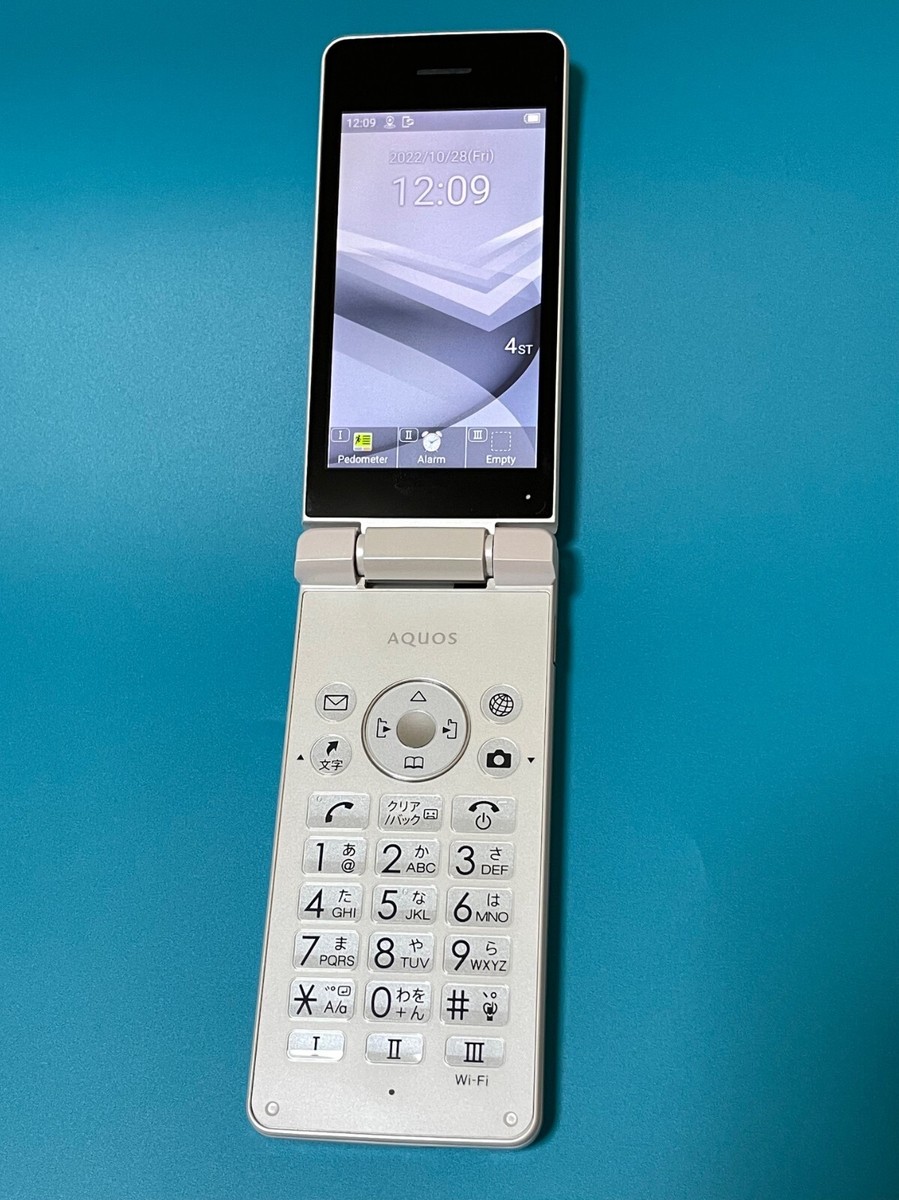 SHARP AQUOS Keitai 4 A205SH Android Flip Phone White Unlocked From 