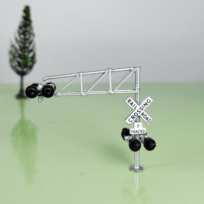 1 x N scale model cantilever grade crossing signal without gate arm barrier C160