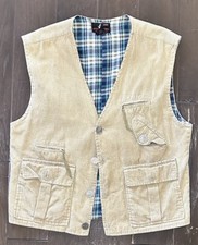 vintage corduroy vest mens large