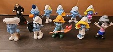 SMURFS Figures Lot of 11 McDonalds Happy Meal Toys 2011  2013 Peyo 3  PVC