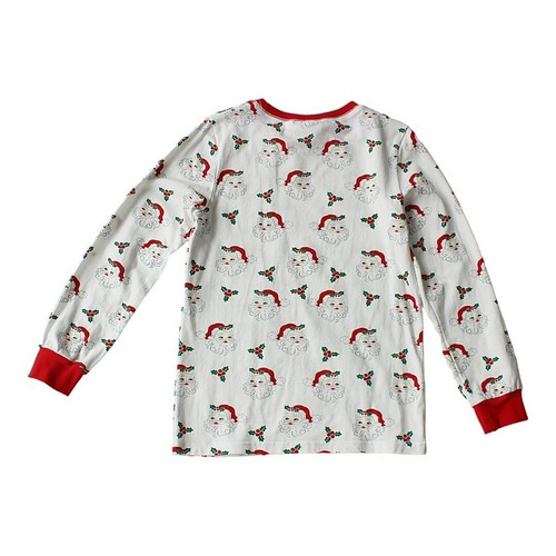 Classic Whimsy Vintage Santa White Pajamas (Unisex). Size 10 - Picture 3 of 10