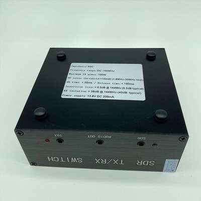 Antennen-Sharer TR-Schalter Aus Aluminium – Für SDR & Transceiver, 100W, DC-160MHz, Inkl. Kabel & Netzteil