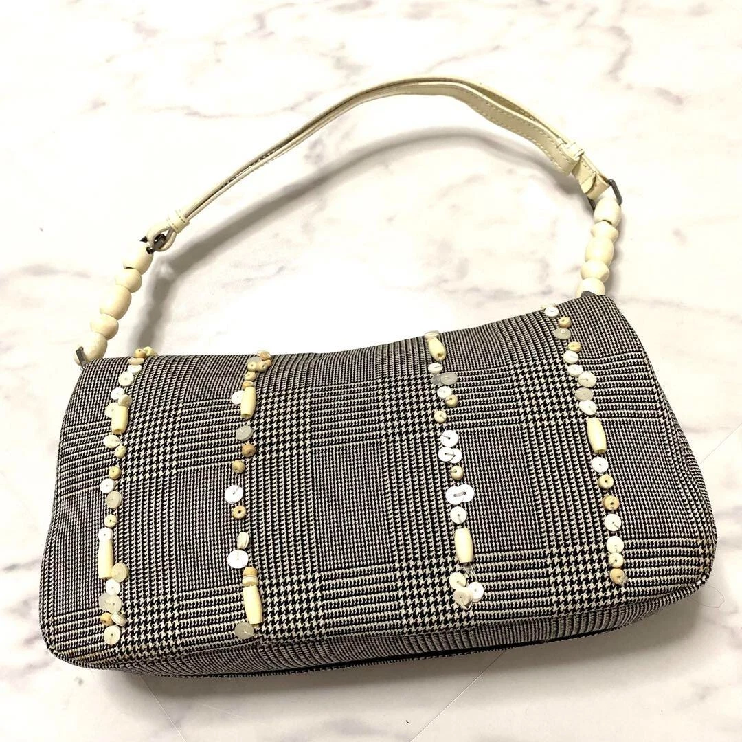 Sac à main bandoulière CHRISTIAN DIOR Malice Pearl cuir carreaux Glen occasion