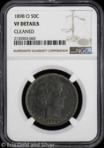 1898-O 50C Barber Half Dollar NGC VF Details