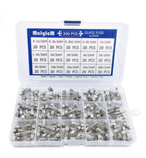 300~Pc (5 x 20mm) Fast Blow Glass Fuse Kit 0....