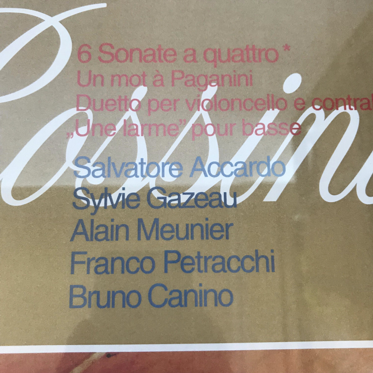 Rossini 6 Sonate a Quattro Salvatore Accardo Philips 2LP 180g Ltd