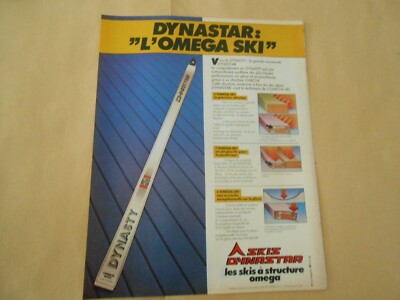 Werbung 1981 Advert Dynastar L'Omega Omega Omega Struktur Ski