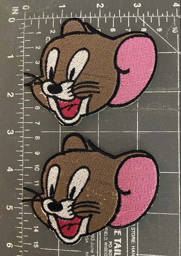 Tom & Jerry Souris Tête Patch Badge Hanna-Barbera Animé Cartoon Gerald Jinx - Photo 2/2