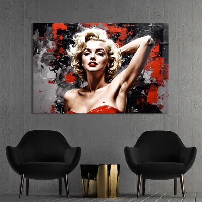   WANDBILD MARILYN MONROE MUSIK, KUNST DRUCK ACRYLGLAS, LEINWAND, POSTER DEKO