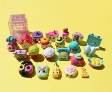 Shopkins - Mixed Lot of Small Collectible Toys 23 pc Girls Food Novelty