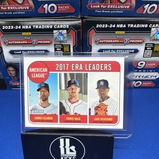 2018 Topps Heritage - League Leaders #7 Chris Sale, Corey Kluber, Luis Severino