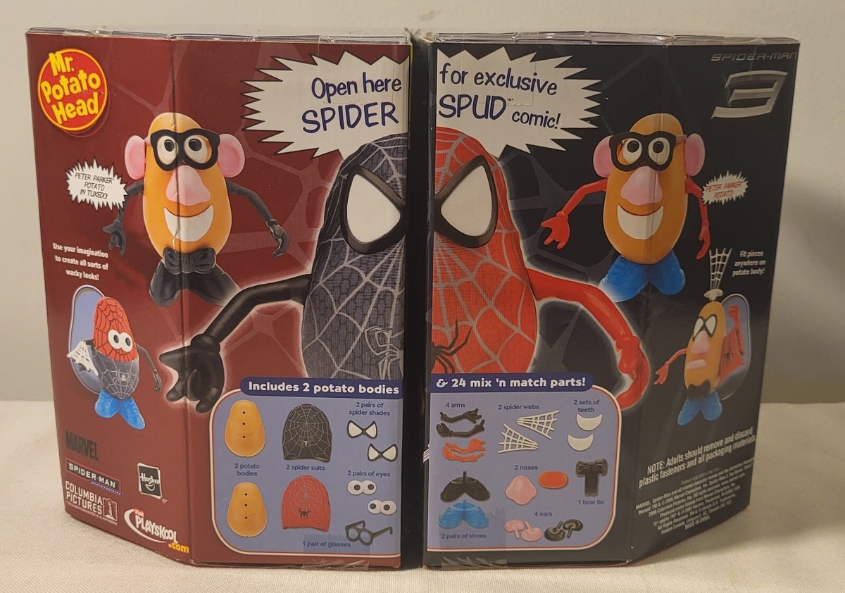 その他 Toys story Mr Potato Head Spider-man 3 Mr Potato Head Spiderman Spider Spud Collector Set SpiderMan