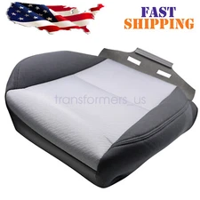 Driver Bottom Cloth Seat Cover Gray For 07-14 Chevy Silverado 1500 2500HD 3500HD