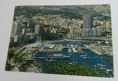 VTG Postcard Principaute De Monaco - Le Port et la Piscine Olympique