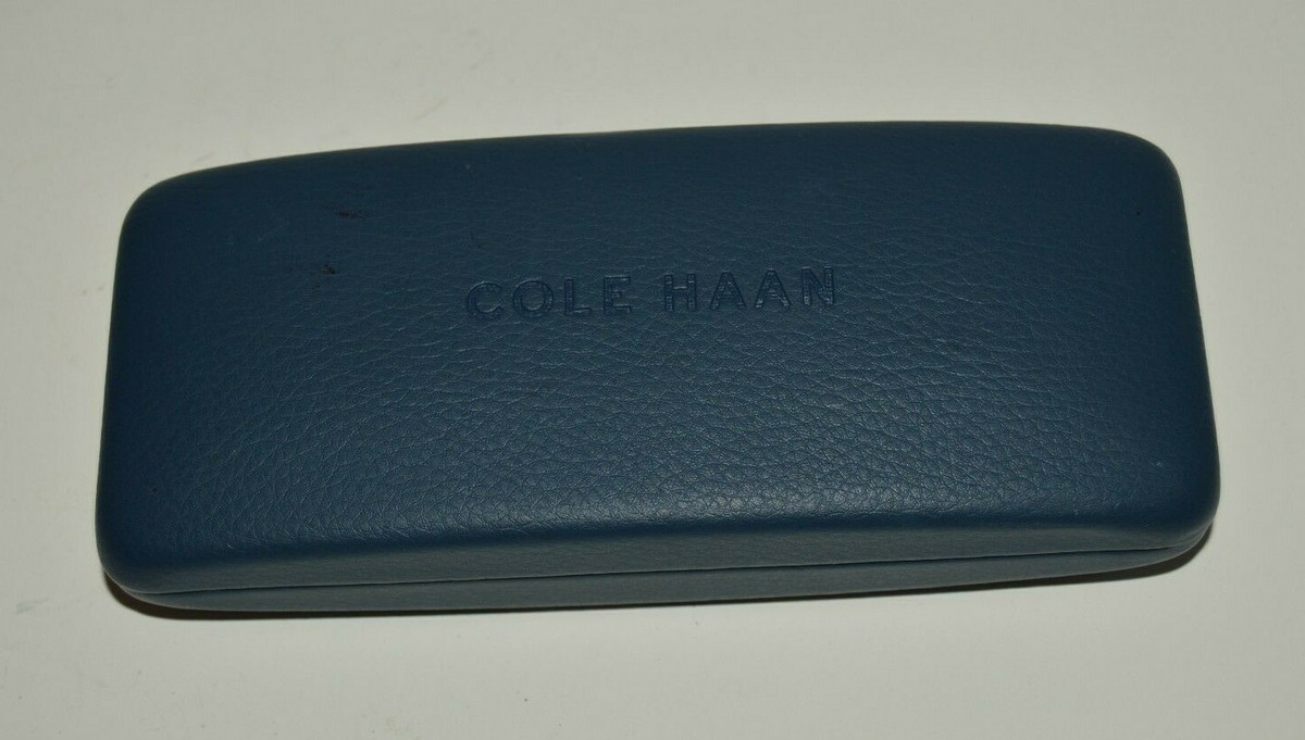 Cole Haan Sunglasses and case Cole Haan Navy Blue Clamshell Glasses Case | eBay main image 4