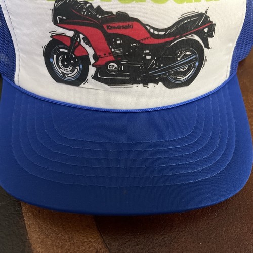Vintage YA Kawasaki Motorrad SnapBack Mütze Neu mit Etikett NEU - Bild 3 von 7