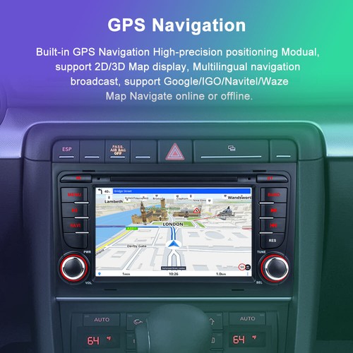For Audi A4 2002-08 Android 13 9" CarPlay/Android Auto Car Stereo GPS DSP AI SAT - Picture 6 of 18