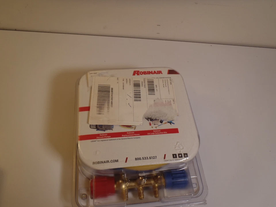 Robinair (40169) Juego de colectores de rueda lateral estándar - Mangueras de 60", accesorios de 1/4" Foto 2 de 2