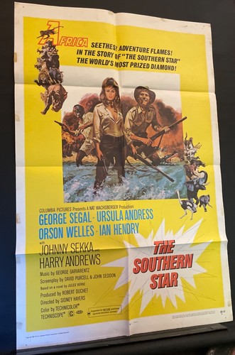 Southern Star 1969 Original 1 sheet poster 27x41 Ursula Andress Orson Welles