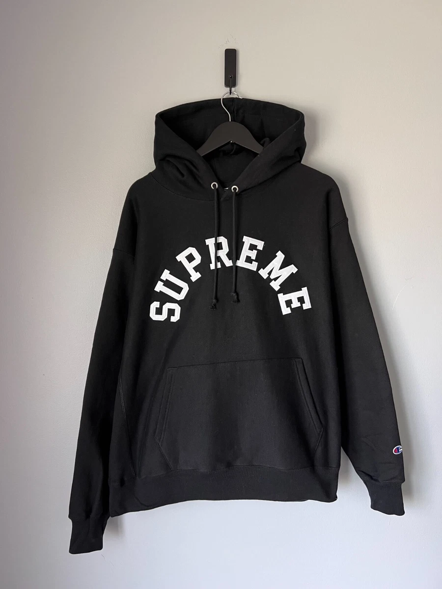 Champion x Supreme フード付きパーカー M Supreme x Champion Arc Logo Hoodie - Size XL - Black - NEW | eBay