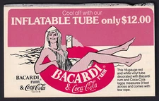 Bacardi Rum-Coca Cola-Coke-'83-Advertising-Summer Tube-Order Pad-Graphics-10 Pgs