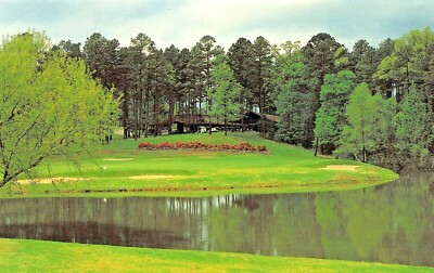 Hot Springs Village Arkansas~Desota Golfplatz-Neuntes Loch~1960er Postkarte