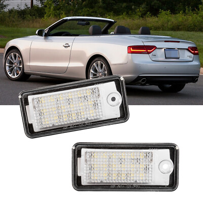 Passt für Audi A5 Cabriolet 8F7 Bj. 2009-2017 LED Kennzeichenbeleuchtung