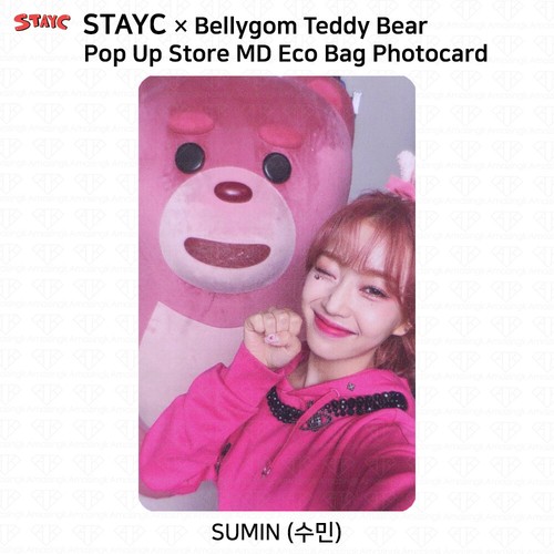StayC x Bellygom Teddybär Pop Up Store Offizieller MD Becher Öko Tasche Fotokarte KPOP - Bild 27 von 72