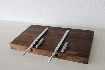Wandboard Nussbaum Wild Massiv Holz Board Regal Steckboard Regalbrett NEU - Bild 1 von 4