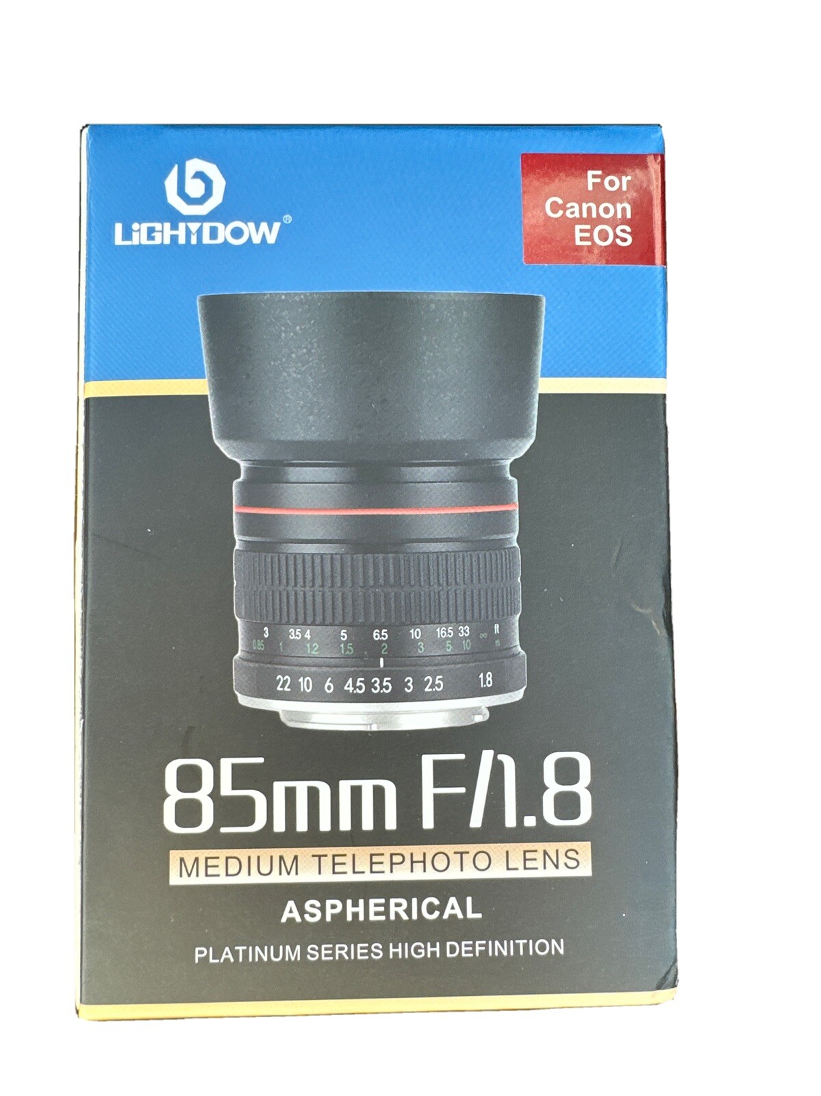 Lightdow 85mm F1.8 Medium Telephoto Manual Focus Full Frame Portrait Lens, Nikon